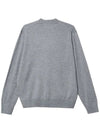 Tricolor Fox Patch Classic Cardigan Grey Melange - MAISON KITSUNE - BALAAN 4