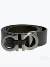 Reversible Gancini Belt Black Hickory - SALVATORE FERRAGAMO - BALAAN 2