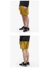 Men's Logo Patch Nylon Metal Swim Shorts Yellow - STONE ISLAND - BALAAN.