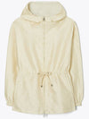 T Monogram Jacquard Anorak Ivory - TORY BURCH - BALAAN 5