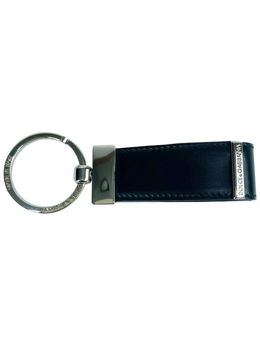 BP1317 A6G30 80999 DG logo matte black key holder - DOLCE&GABBANA - BALAAN 1