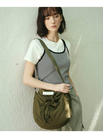 _LIGHTWEIGHT STRING FOLDERBLE SHOULDER CROSS BAG_KHAKI - THE GREEN LAB - BALAAN 1