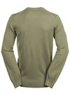 Organic Cotton Crew Knit Top Khaki - LACOSTE - BALAAN 3