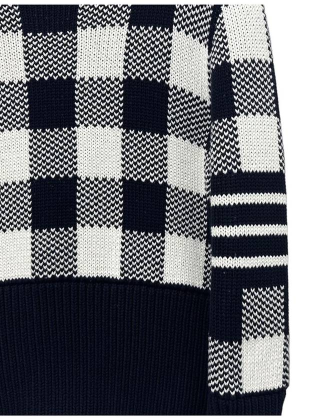 Gingham check knit MKA392A 415 - THOM BROWNE - BALAAN 3