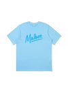 Tocotoco Pigment Round T-Shirt BLUE MAN M3321PRS41BLU - MALBON GOLF - BALAAN 1