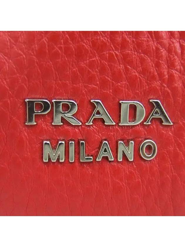 Red color shoulder bag - PRADA - BALAAN 4