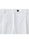 Tencel Cotton Pleates Wide Pants White - NOIRER FOR WOMEN - BALAAN 5