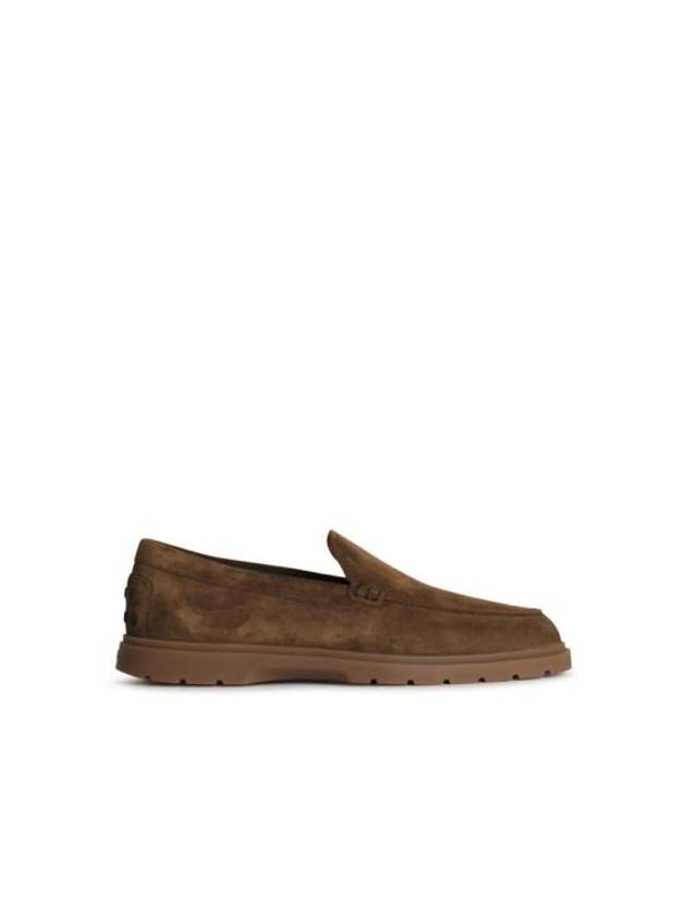 Suede Slipper Loafers Brown - TOD'S - BALAAN 2