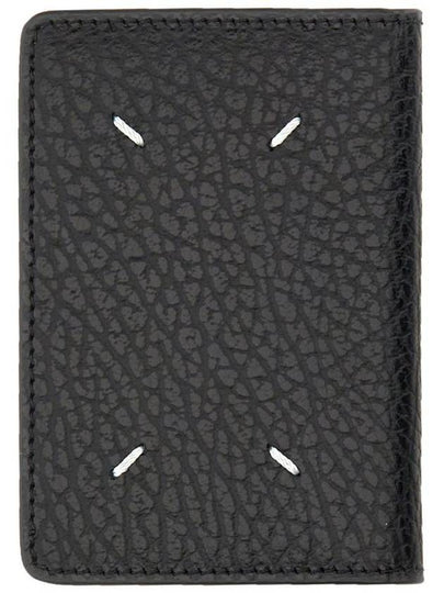 Bovine Leather Card Wallet Black - MAISON MARGIELA - BALAAN 2