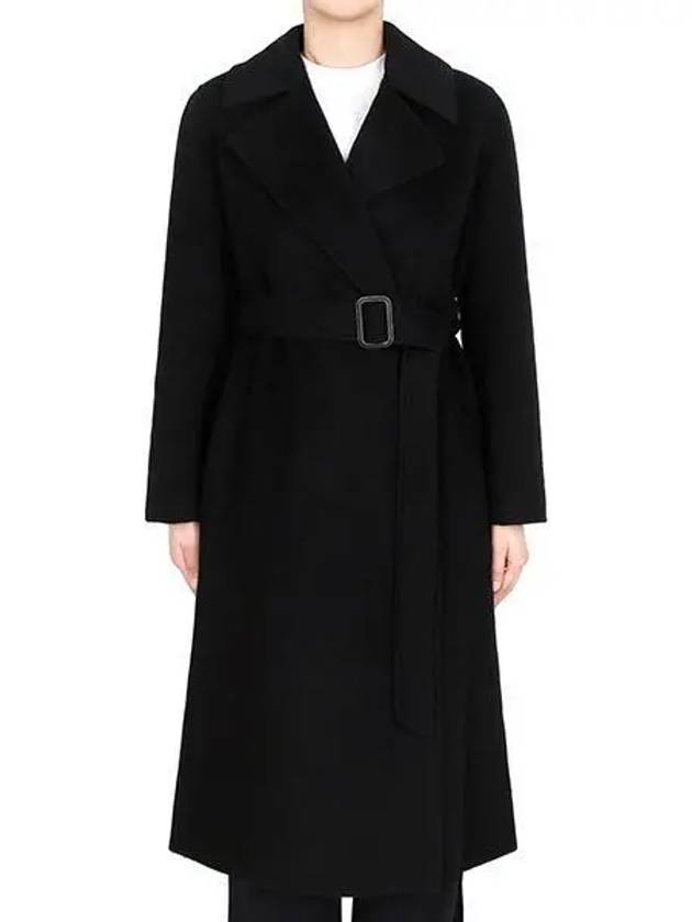 Black Manu Wool Coat 013 271947 1103553 - MAX MARA - BALAAN 1