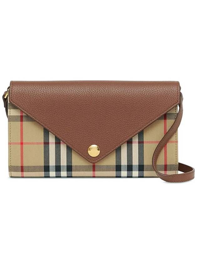 Vintage Check Strap Long Wallet Brown - BURBERRY - BALAAN 2