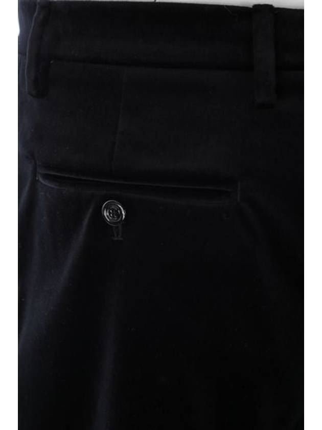 Men's Stretch Velvet Shorts Black - GUCCI - BALAAN 5