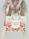 BlackLine Flower Art Shopper Bag_Red - ALICEMARTHA - BALAAN 3