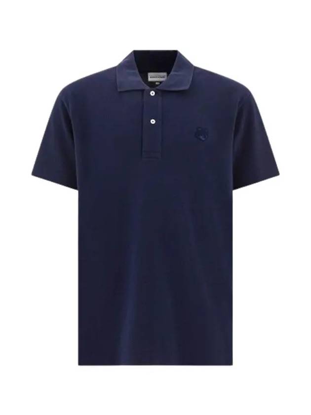 Bold Fox Head Patch Comfort Polo Shirt Ink Blue - MAISON KITSUNE - BALAAN 3