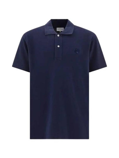 Bold Fox Head Patch Comfort Polo Shirt Ink Blue - MAISON KITSUNE - BALAAN 2