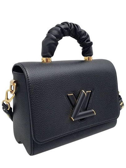 M58688 Black Taurillon Leather Top Handle Twist MM Shoulder Bag - LOUIS VUITTON - BALAAN 2