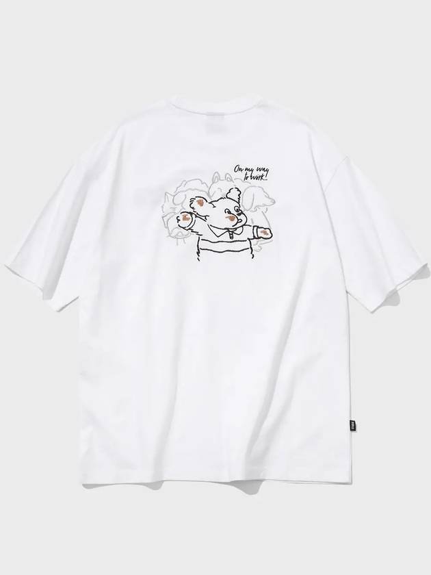 Dawn Push Me Embroidered Short Sleeve T-Shirt White - CPGN STUDIO - BALAAN 1