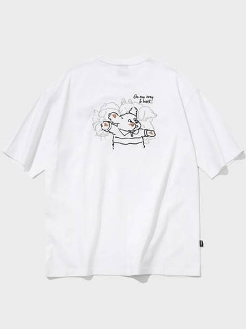 Dawn Push Me Embroidered Short Sleeve T-Shirt White - CPGN STUDIO - BALAAN 1