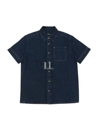 Gil Short Sleeve Shirt Stonewashed Indigo - A.P.C. - BALAAN 2