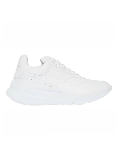 Logo Leather Low Top Sneakers White - ALEXANDER MCQUEEN - BALAAN 1