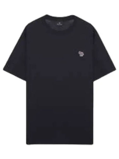 Zebra Logo Crew Neck Cotton Short Sleeve T-Shirt Navy - PAUL SMITH - BALAAN 2