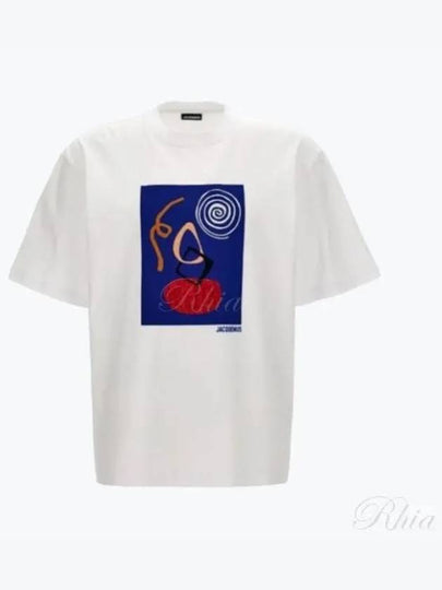 Le Cuadro Arty Painting Short Sleeve T-Shirt White - JACQUEMUS - BALAAN 2