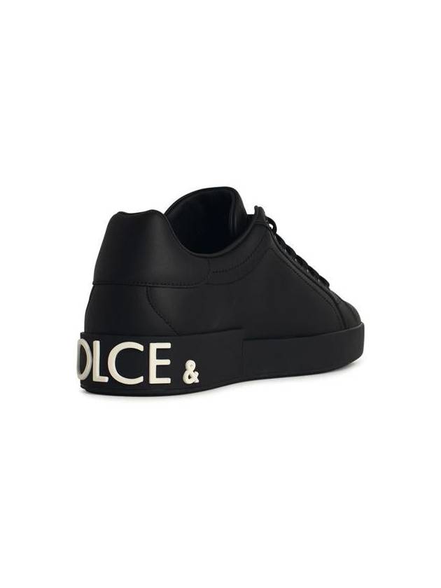 Saint Tropez Calfskin Sneakers Black - DOLCE&GABBANA - BALAAN 4