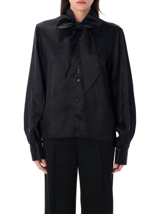 Mm6 Maison Margiela Twist Bow Shirt - MAISON MARGIELA - BALAAN 1