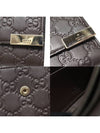 291099 Dark brown GG logo Cima leather gold flap long wallet - GUCCI - BALAAN 7