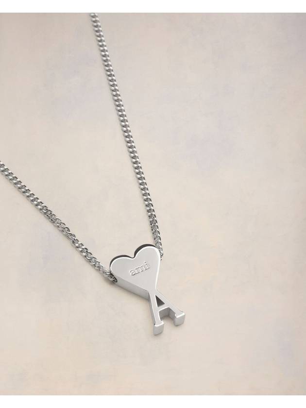 De Coeur Pendant Necklace Silver - AMI - BALAAN 3