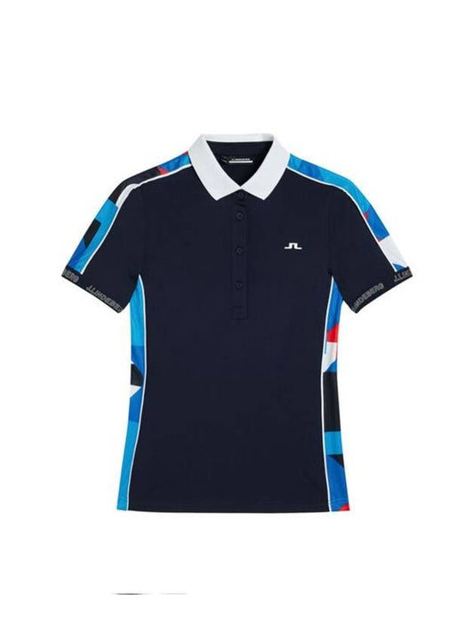 Golf Women's Damai Polo Shirt JL Navy - J.LINDEBERG - BALAAN 2