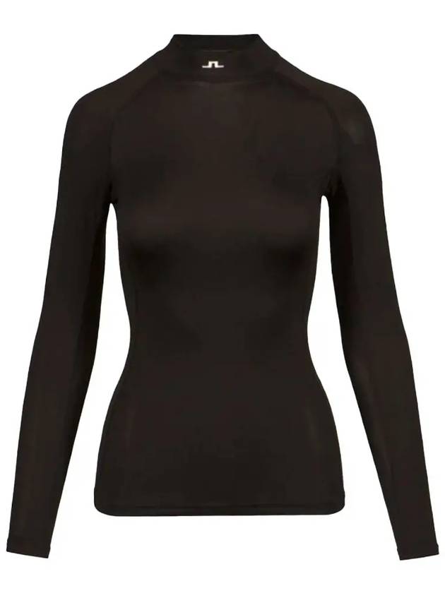 Asa Soft Compression High Neck Long Sleeve T-Shirt Black - J.LINDEBERG - BALAAN 2