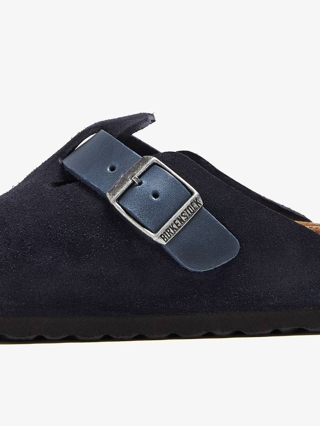 Boston Suede Slippers Black - BIRKENSTOCK - BALAAN 3