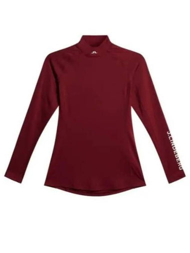 Asa Soft Compression Long Sleeve T-Shirt Cabernet - J.LINDEBERG - BALAAN 1