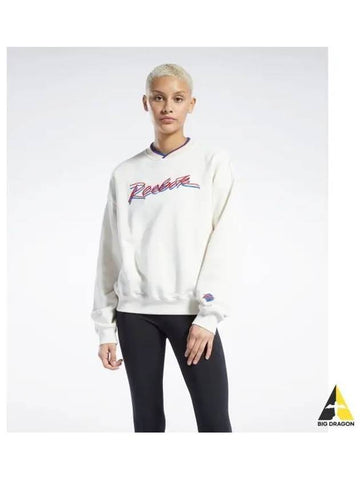 CL ENERGY Q3 Sweatshirt Ivory HH9801 - REEBOK - BALAAN 1