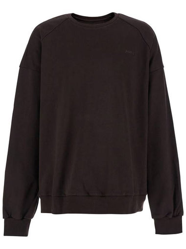 Brown Oversized Sweatshirt With Graphic Print In Cotton Man - JUUN.J - BALAAN 1