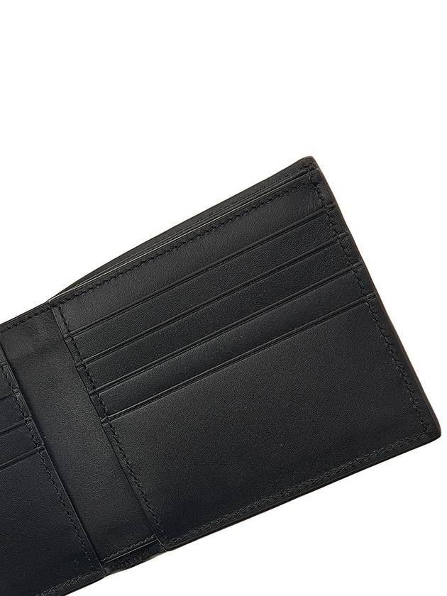 Texture Classic Calfskin Bifold Half Wallet Black - LOEWE - BALAAN 8