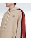 Jersey Sweatshirt Hooded Beige - GUCCI - BALAAN 5