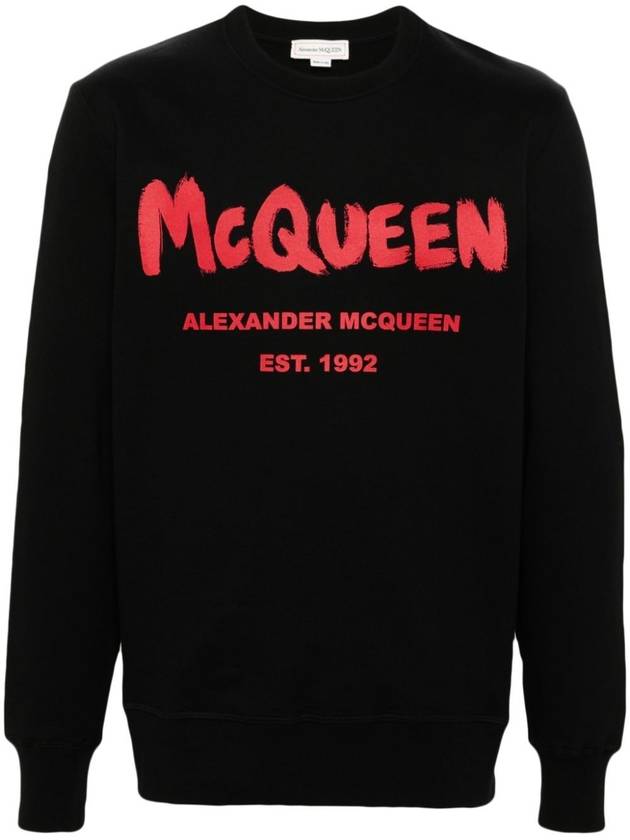 ALEXANDER MCQUEEN GRAFFITI PRINT SWEATER - ALEXANDER MCQUEEN - BALAAN 1