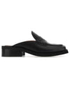 square toe backless loafer mule black - GANNI - BALAAN.