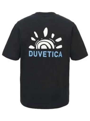 Tiny black men s short sleeved t shirt - DUVETICA - BALAAN 1