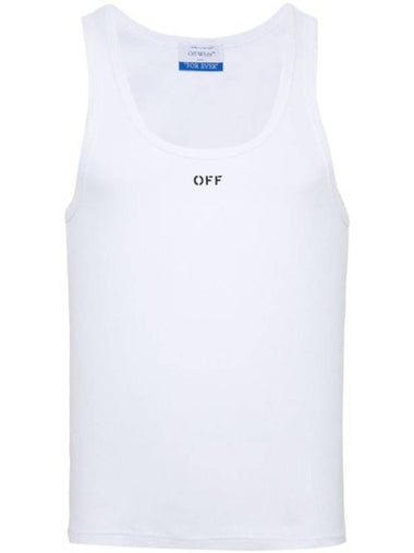 Logo Cotton Sleeveless White - OFF WHITE - BALAAN 1