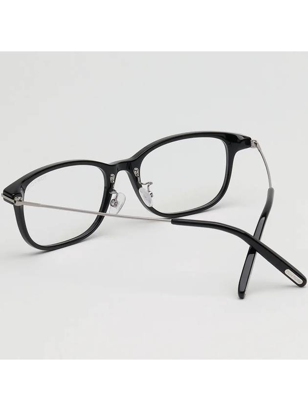 Blue light blocking glasses frame TF5650DB 001 square horn rim Asian fit - TOM FORD - BALAAN 4