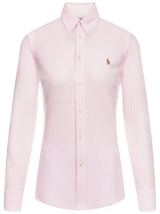 Striped Oxford Shirt Pink - POLO RALPH LAUREN - BALAAN 3