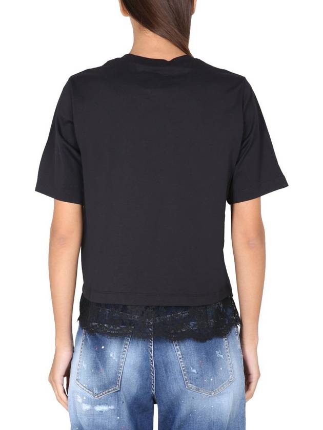 Short Sleeve T-Shirt Black S75GD0324 S24387 900 - DSQUARED2 - BALAAN 4