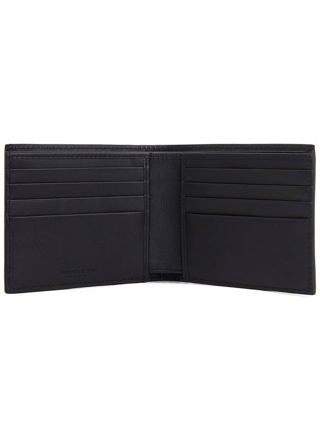 Intrecciato Weaving Half Wallet Dark Navy - BOTTEGA VENETA - BALAAN 5