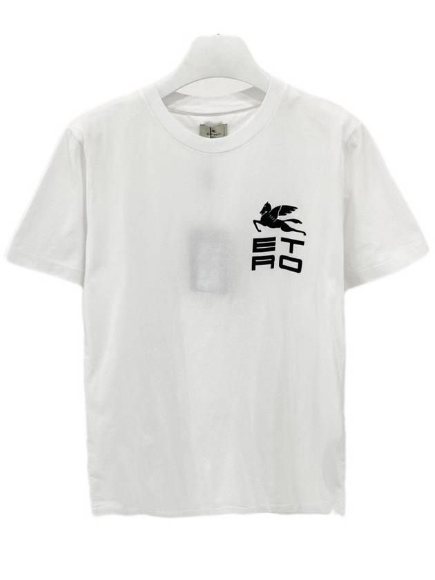 Logo Print Short Sleeve T-Shirt White - ETRO - BALAAN 2