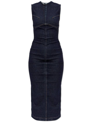 Sportmax Denim Dress Geranio, Women's, Navy Blue - MAX MARA SPORTMAX - BALAAN 1