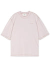 Fade out embroid logo short sleeve t-shirt pink - AMI - BALAAN 4