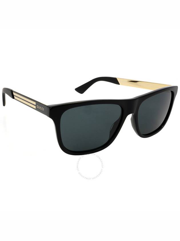 Rectangle Acetate Sunglasses Black - GUCCI - BALAAN 4